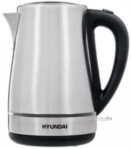 Чайник Hyundai HYK-S3020 2200Вт, серебристый матовый и черный